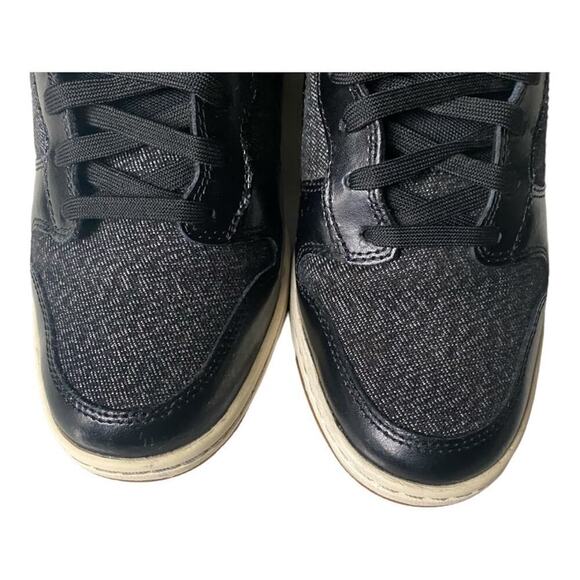 Nike Dunk Sky Hi Womens Black Size US 8 Lace Up Hidden Wedge Sneakers 2014 - Picture 7 of 11